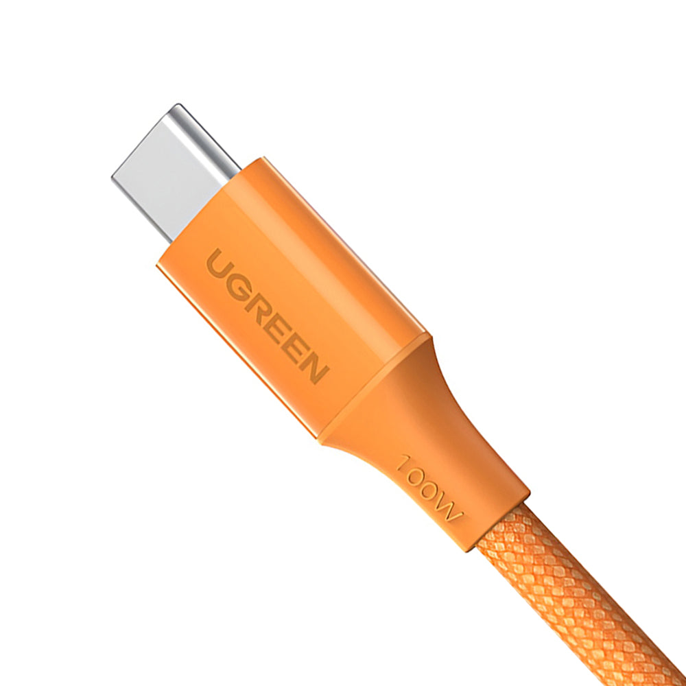 Καλώδιο Δεδομένων και Φόρτισης USB-C - USB-C UGREEN L502, 100W, 1m, Πορτοκαλί