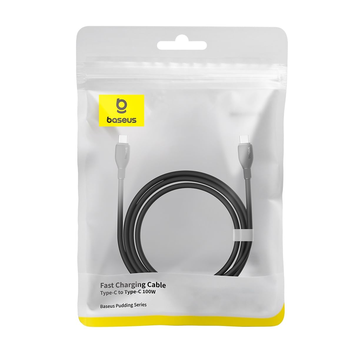 Καλώδιο δεδομένων και φόρτισης USB-C - USB-C Baseus Pudding, 100W, 1.2m, Μαύρο P10355702111-00