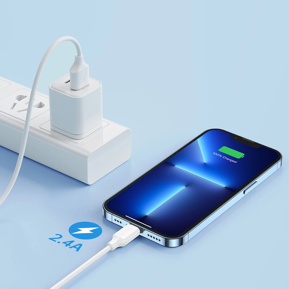 Καλώδιο Δεδομένων και Φόρτισης USB-A - Lightning Joyroom S-A9, 18W, 1m, Λευκό
