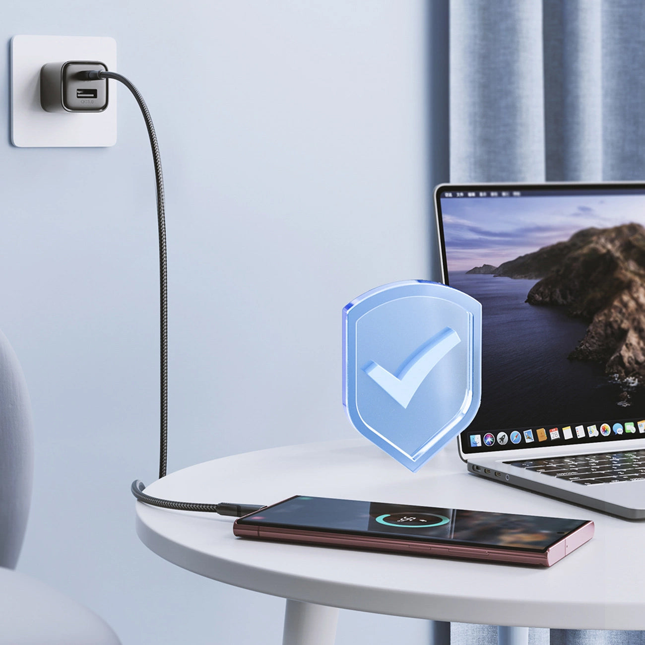 Καλώδιο Δεδομένων και Φόρτισης USB-C - USB-C Joyroom S-A11, 60W, 0.25m, Μαύρο