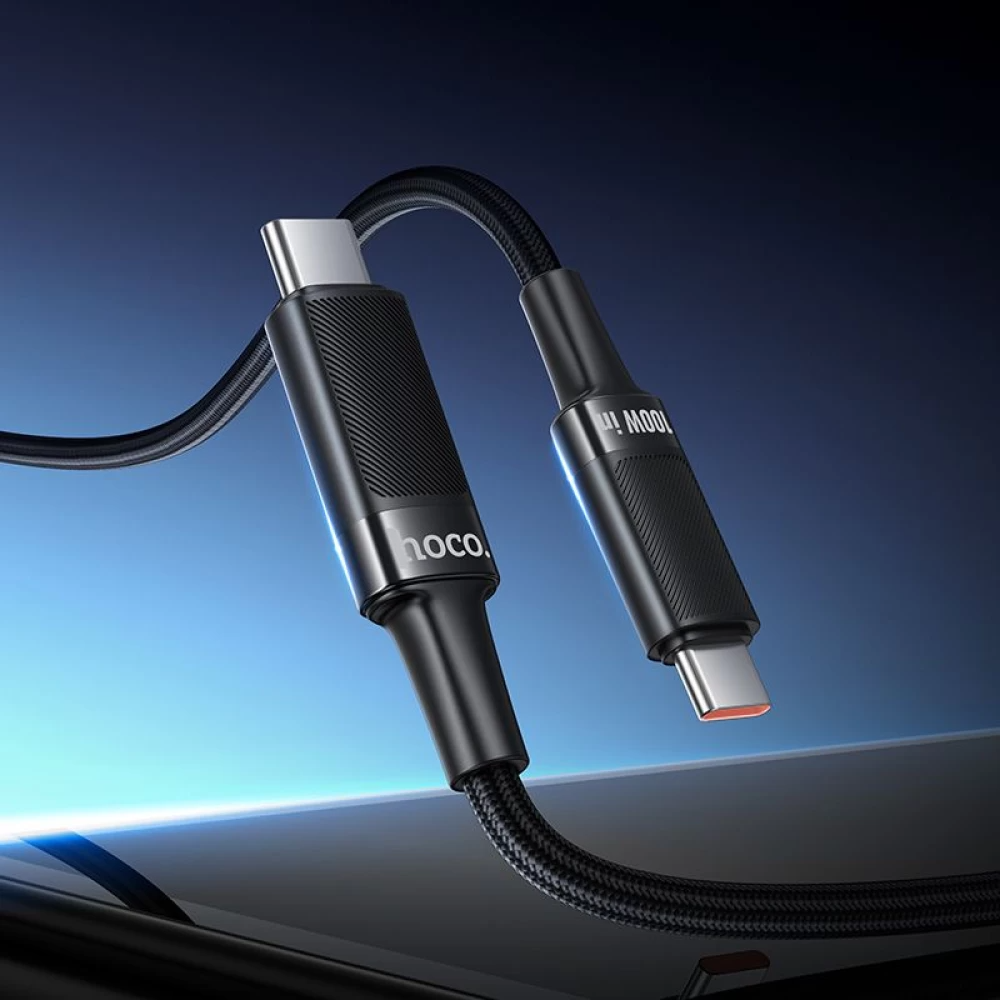 Καλώδιο Δεδομένων και Φόρτισης USB-C - USB-C HOCO U153 Extreme, 100W, 1.2m, Μαύρο