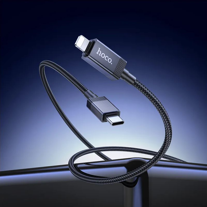 Καλώδιο Δεδομένων και Φόρτισης USB-C - Lightning HOCO X118 Display, 27W, 1m, Μαύρο