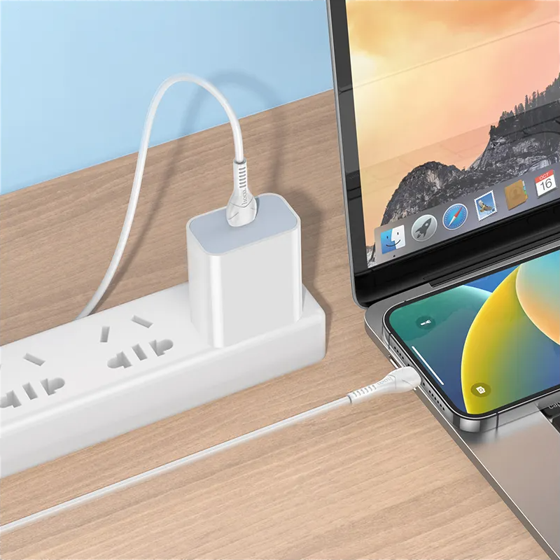 Καλώδιο Δεδομένων και Φόρτισης USB-C - Lightning HOCO X37, 27W, 1m, Λευκό