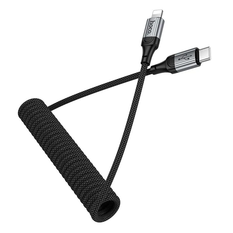 Καλώδιο Δεδομένων και Φόρτισης USB-C - Lightning HOCO X121, 27W, 1.5m, Μαύρο