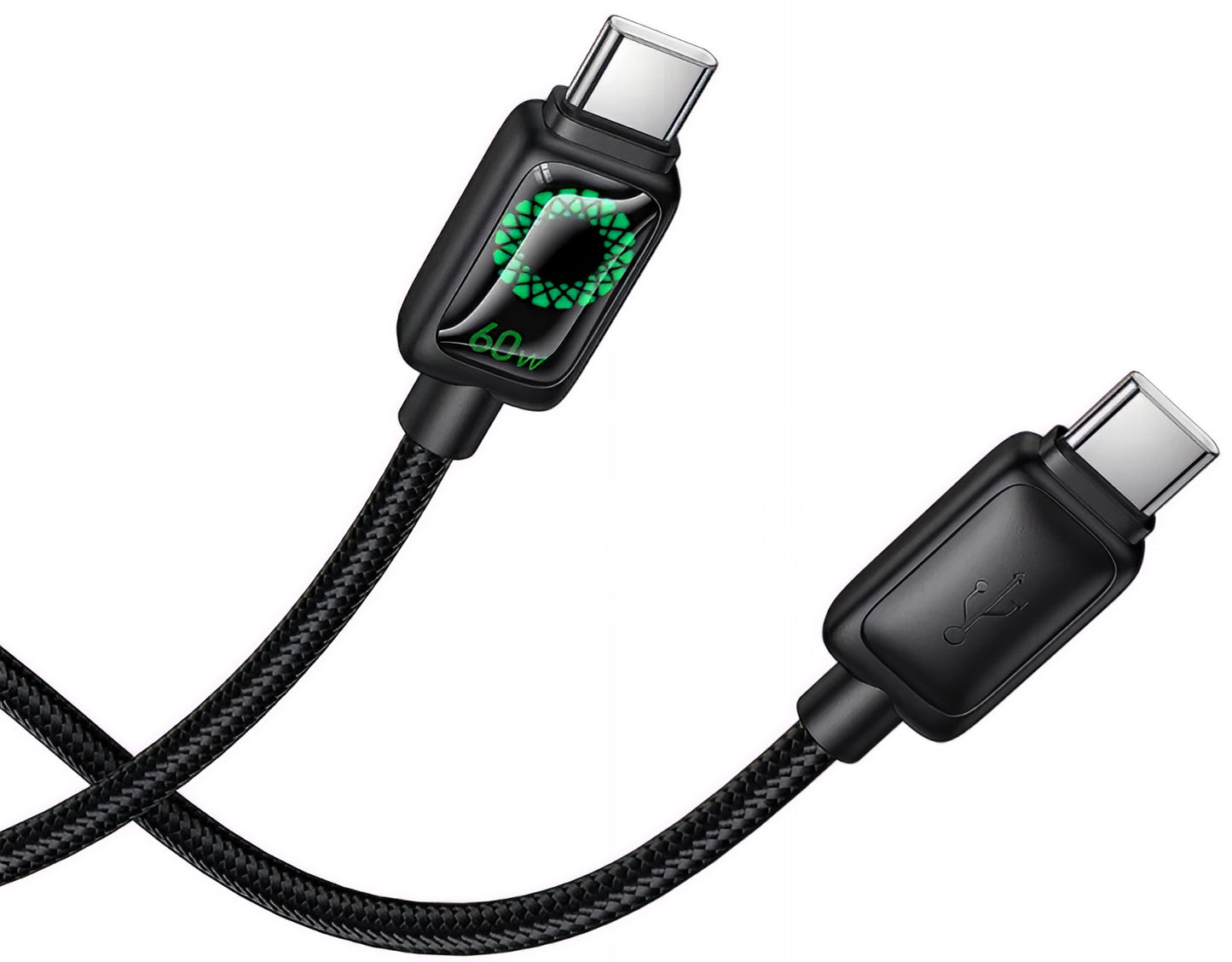 Καλώδιο Δεδομένων και Φόρτισης USB-C - USB-C HOCO U146, 60W, 1.2m, Μαύρο