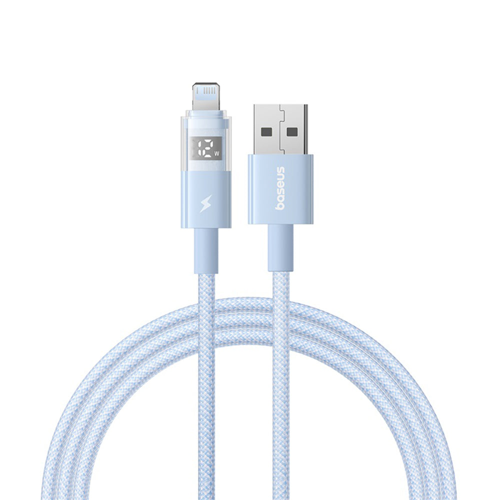 Καλώδιο Δεδομένων και Φόρτισης USB-A - Lightning Baseus Display 2, 12W, 2m, Μπλε P10382700311-01