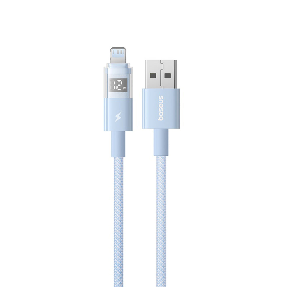 Καλώδιο Δεδομένων και Φόρτισης USB-A - Lightning Baseus Display 2, 12W, 2m, Μπλε P10382700311-01