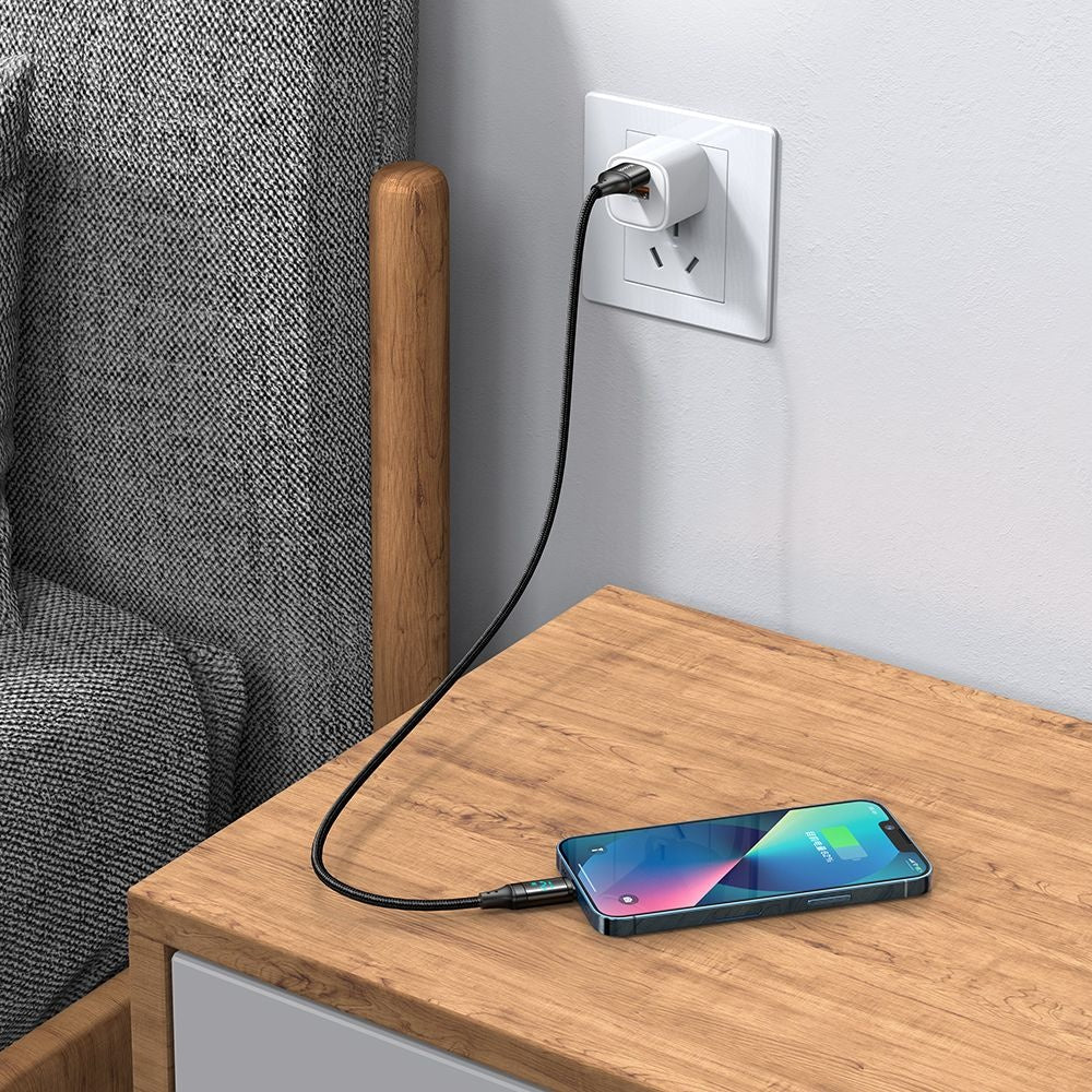 Καλώδιο Δεδομένων και Φόρτισης USB-A - Lightning McDodo CA-1060 Display, 12W, 1.2m, Μαύρο