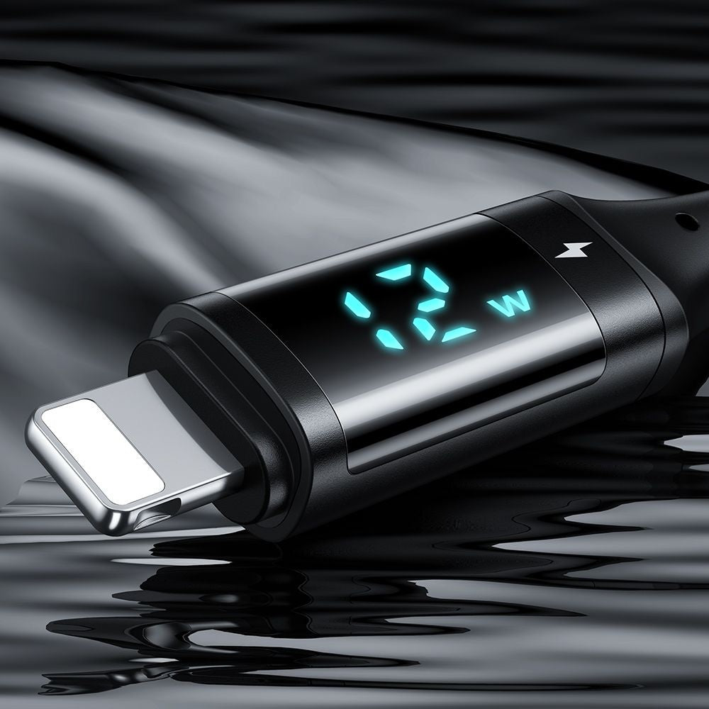 Καλώδιο Δεδομένων και Φόρτισης USB-A - Lightning McDodo CA-1060 Display, 12W, 1.2m, Μαύρο