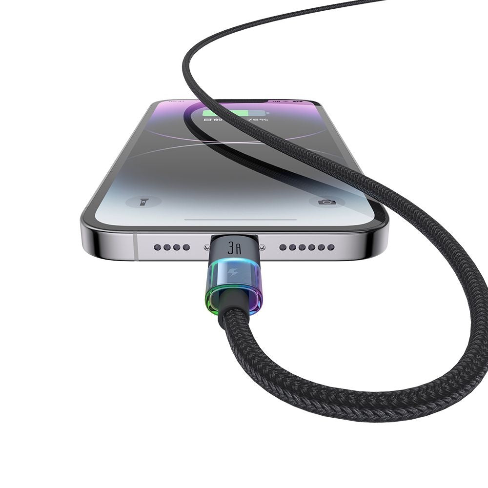 Καλώδιο Δεδομένων και Φόρτισης USB-A - Lightning McDodo CA-8170 Colorful, 18W, 1.2m, Μαύρο