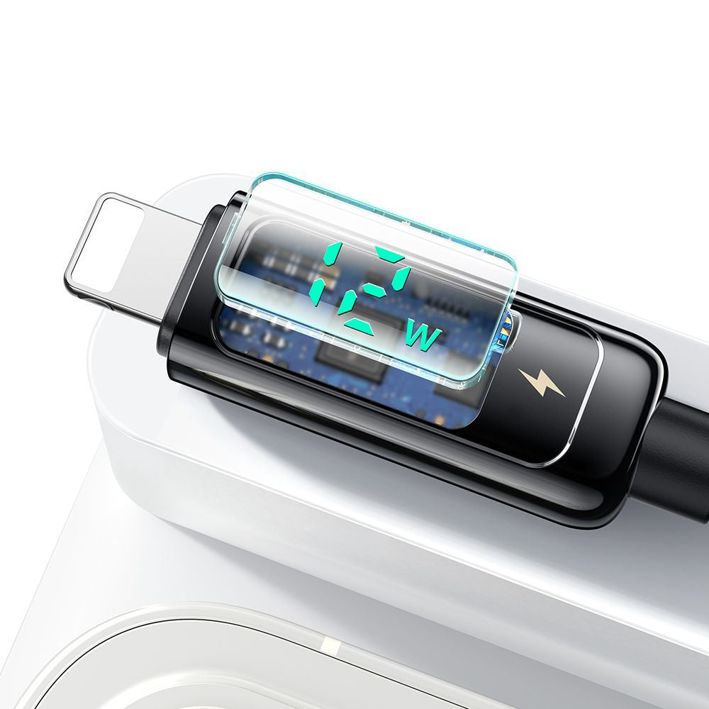 Καλώδιο Δεδομένων και Φόρτισης USB-A - Lightning McDodo CA-9940 Display, 12W, 1.2m, Μαύρο