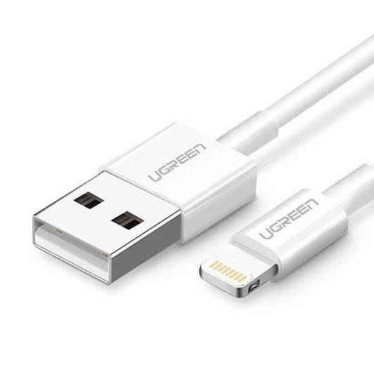 USB-A to Lightning Data and Charging Cable UGREEN US155 (20730), 18W, 2m, White