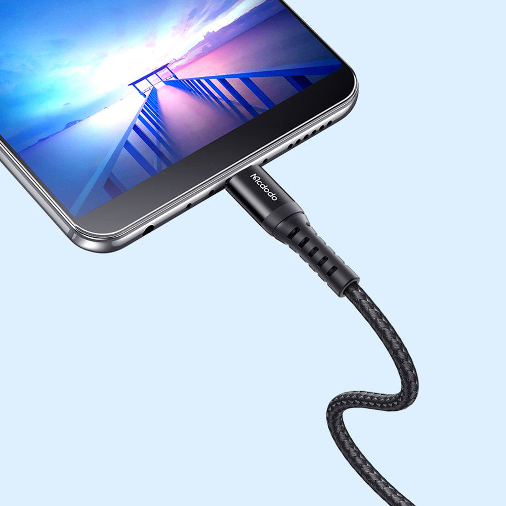 Καλώδιο Δεδομένων και Φόρτισης USB-A - microUSB McDodo CA-2281, 18W, 1m, Μαύρο