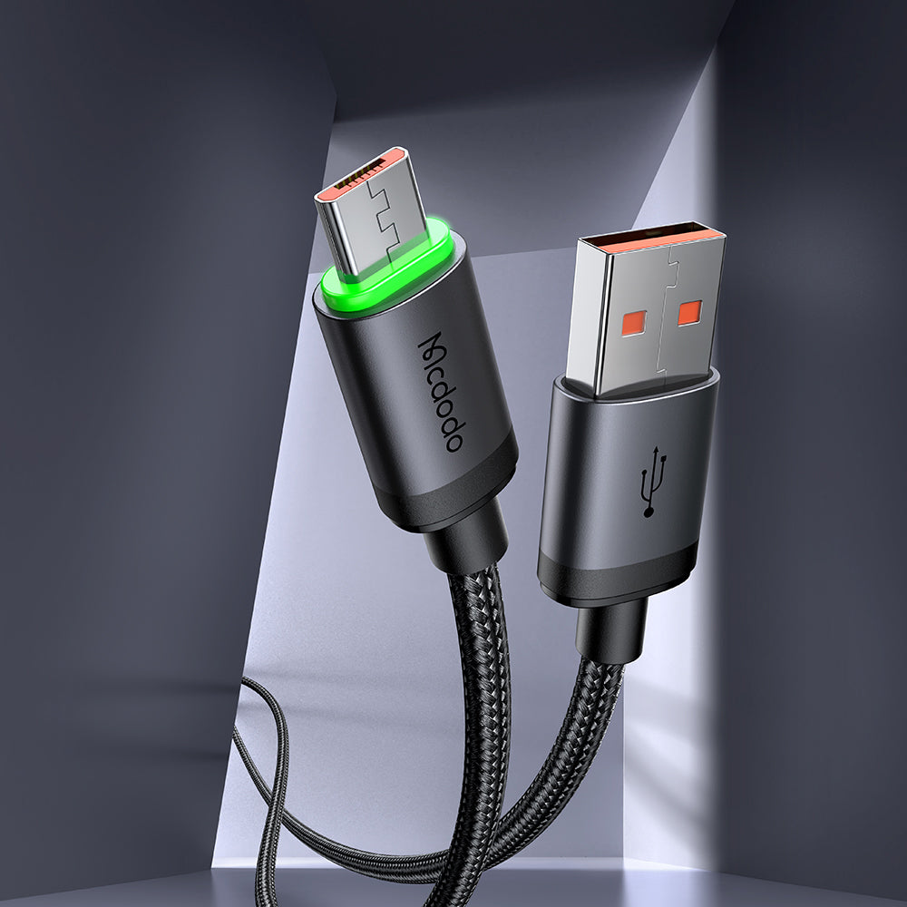 Καλώδιο Δεδομένων και Φόρτισης USB-A - microUSB McDodo CA-3990, 18W, 1m, Μαύρο