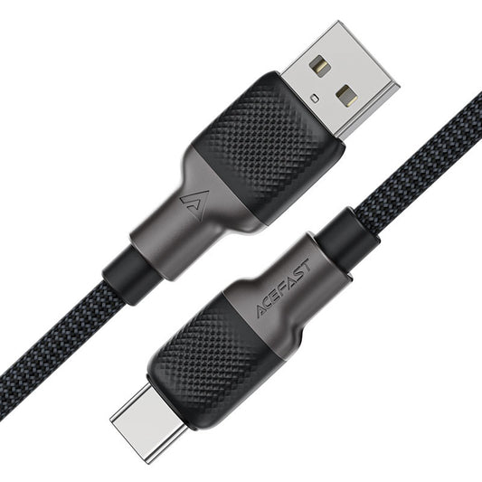Καλώδιο Δεδομένων και Φόρτισης USB-A - USB-C Acefast C10-04, 18W, 1.2m, Μαύρο