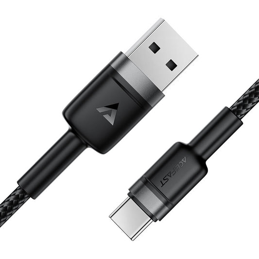 Καλώδιο Δεδομένων και Φόρτισης USB-A - USB-C Acefast C22-04, 18W, 1.2m, Μαύρο