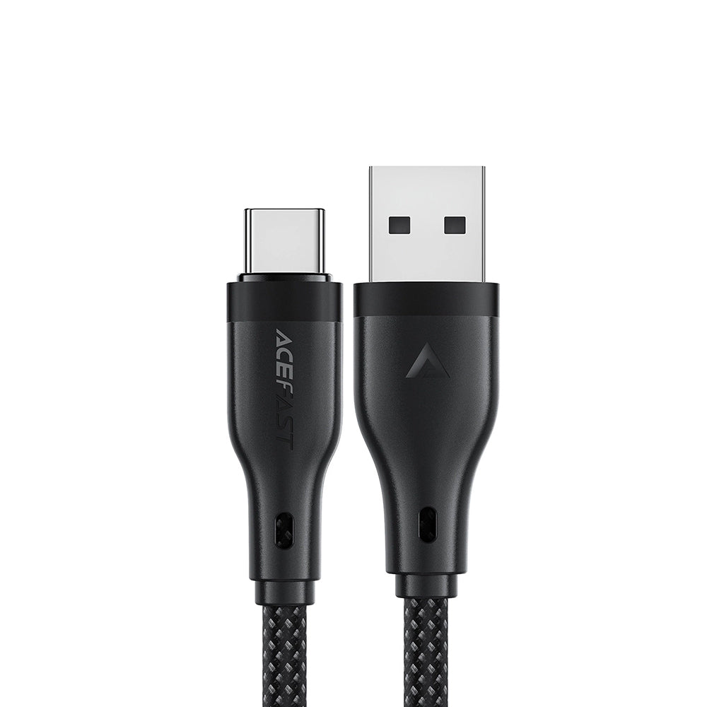 Καλώδιο Δεδομένων και Φόρτισης USB-A - USB-C Acefast C8-04, 18W, 1.2m, Μαύρο