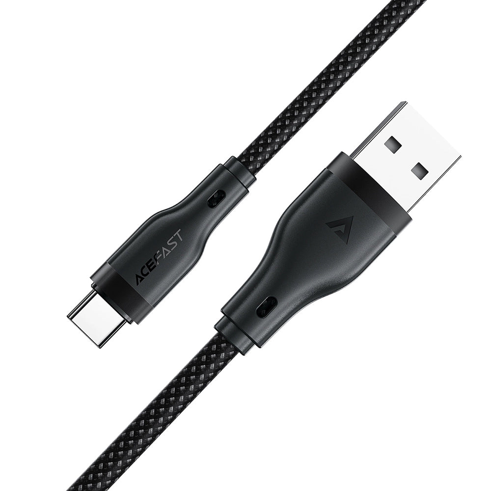 Καλώδιο Δεδομένων και Φόρτισης USB-A - USB-C Acefast C8-04, 18W, 1.2m, Μαύρο