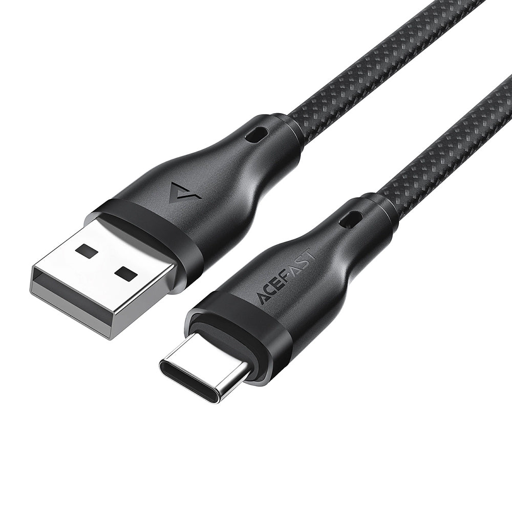 Καλώδιο Δεδομένων και Φόρτισης USB-A - USB-C Acefast C8-04, 18W, 1.2m, Μαύρο
