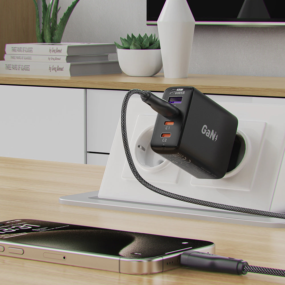 Καλώδιο Δεδομένων και Φόρτισης USB-A - USB-C Acefast C8-04, 18W, 1.2m, Μαύρο