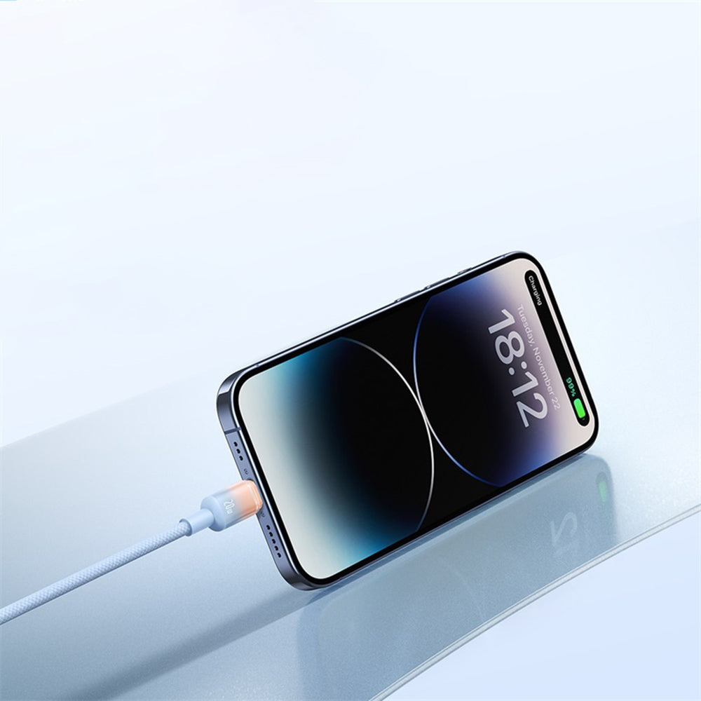 Καλώδιο Δεδομένων και Φόρτισης USB-A - USB-C Baseus Discolor, 100W, 2m, Ασημί E0420803