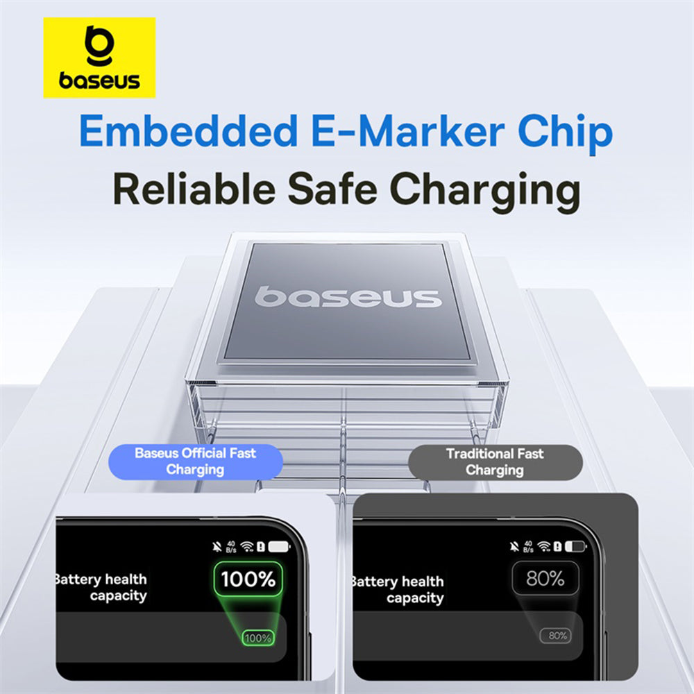 Καλώδιο Δεδομένων και Φόρτισης USB-A - USB-C Baseus Display 2, 100W, 1m, Μωβ P10382701511-00