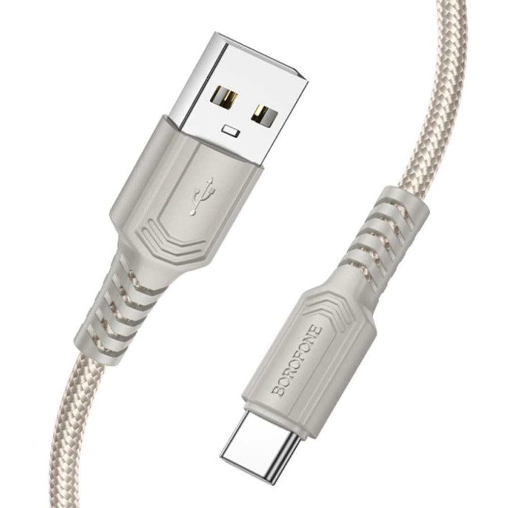 Καλώδιο Δεδομένων και Φόρτισης USB-A - USB-C Borofone BX116 Certain, 18W, 1m, Μαύρο