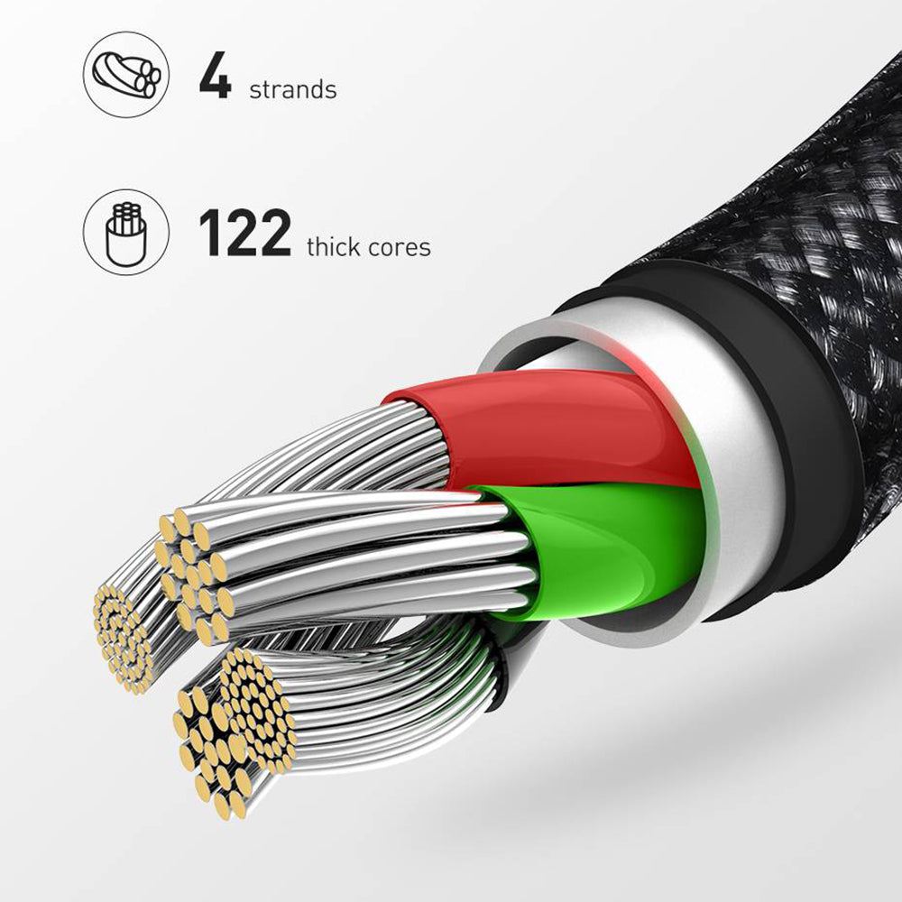 Καλώδιο Δεδομένων και Φόρτισης USB-A - USB-C ColorWay CW-CBUC003, 18W, 1m, Πράσινο