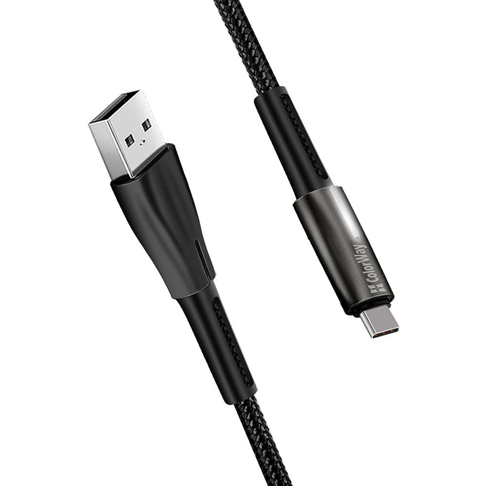 Καλώδιο Δεδομένων και Φόρτισης USB-A - USB-C ColorWay CW-CBUC035, 18W, 1m, Μαύρο