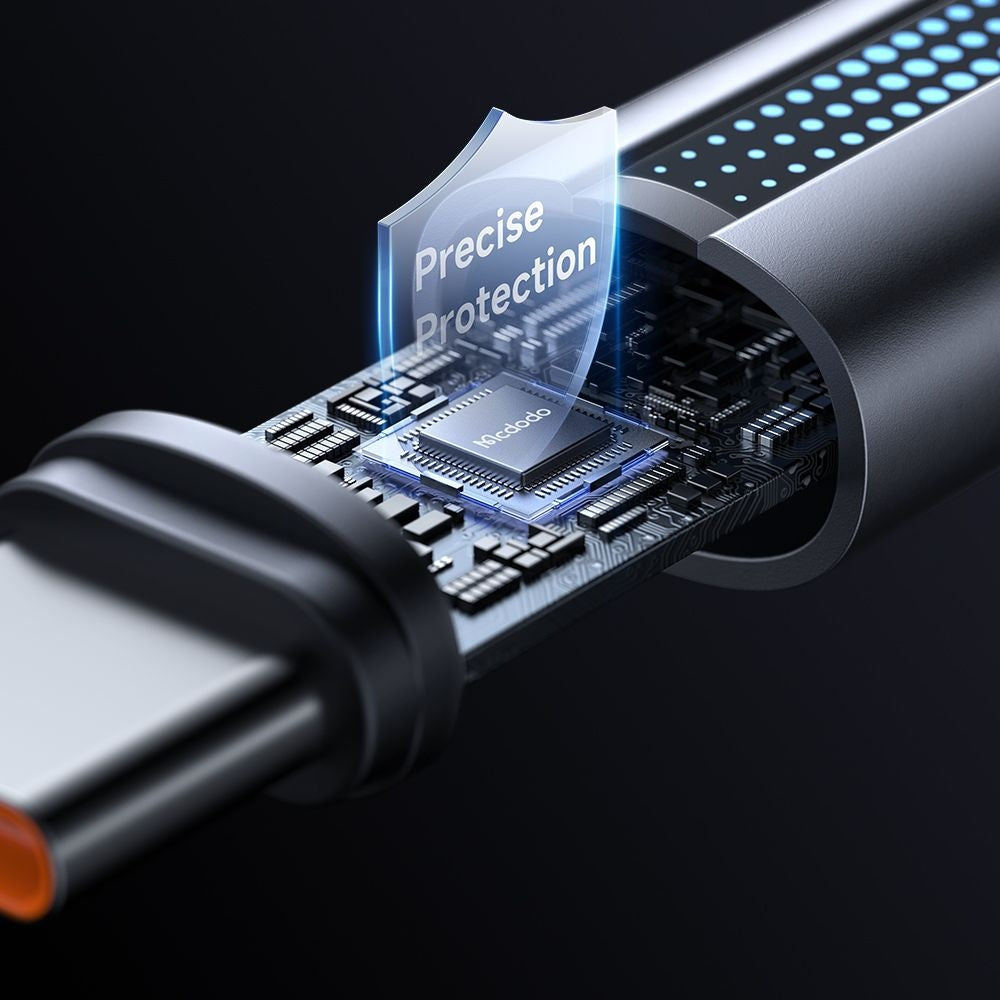 Καλώδιο Δεδομένων και Φόρτισης USB-A - USB-C McDodo CA-5180, 100W, 1.2m, Μαύρο