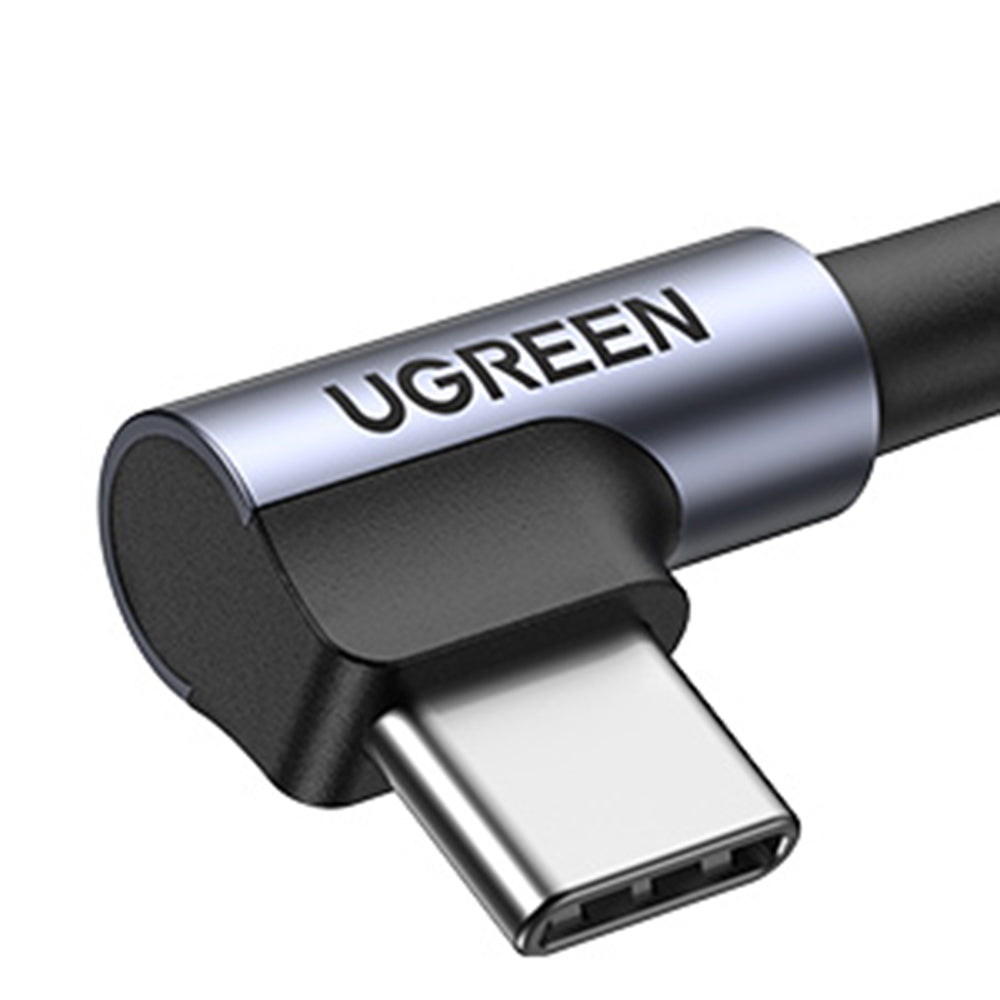 Καλώδιο Δεδομένων και Φόρτισης USB-A - USB-C UGREEN US284 Angled, 18W, 0.5m, Γκρι