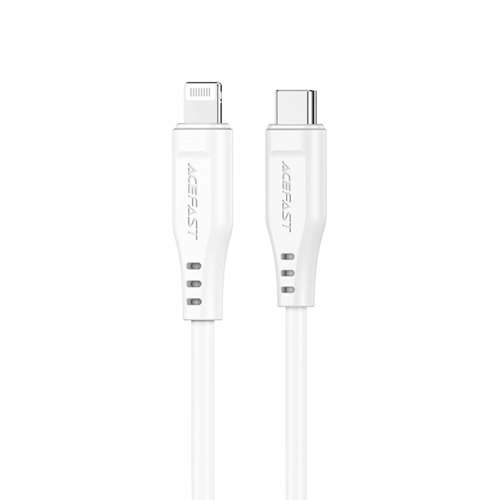 Καλώδιο Δεδομένων και Φόρτισης USB-C - Lightning Acefast C3-01, 30W, 1.2m, Λευκό