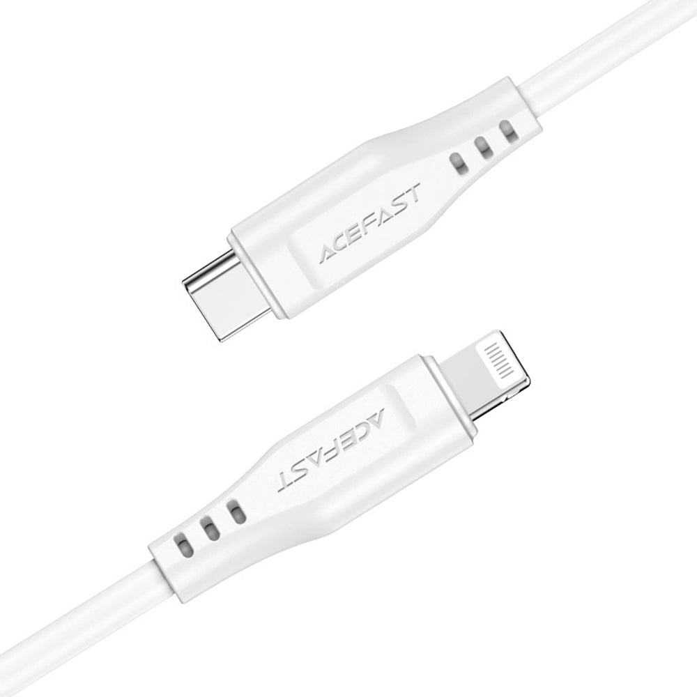 Καλώδιο Δεδομένων και Φόρτισης USB-C - Lightning Acefast C3-01, 30W, 1.2m, Λευκό