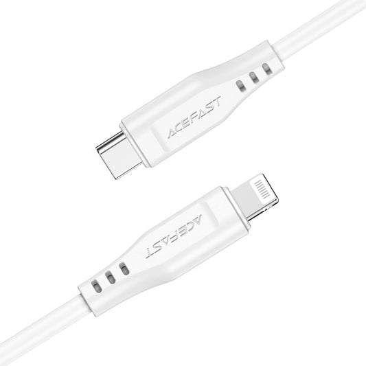 Καλώδιο Δεδομένων και Φόρτισης USB-C - Lightning Acefast C3-01, 30W, 1.2m, Λευκό