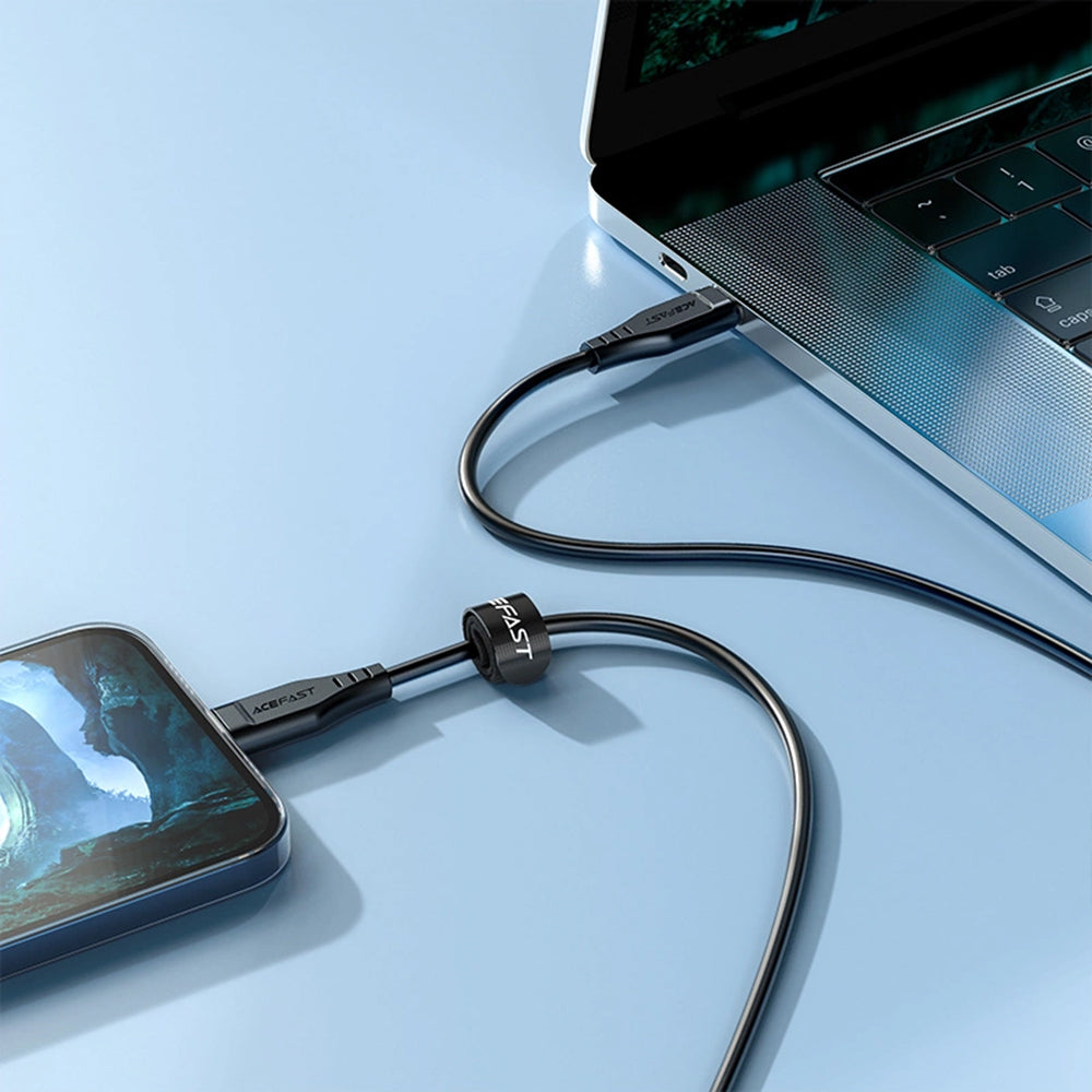 Καλώδιο Δεδομένων και Φόρτισης USB-C - Lightning Acefast C3-01, 30W, 1.2m, Λευκό