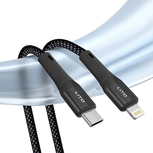 Καλώδιο Δεδομένων και Φόρτισης USB-C - Lightning Lito LD14CL, 30W, 1m, Μαύρο