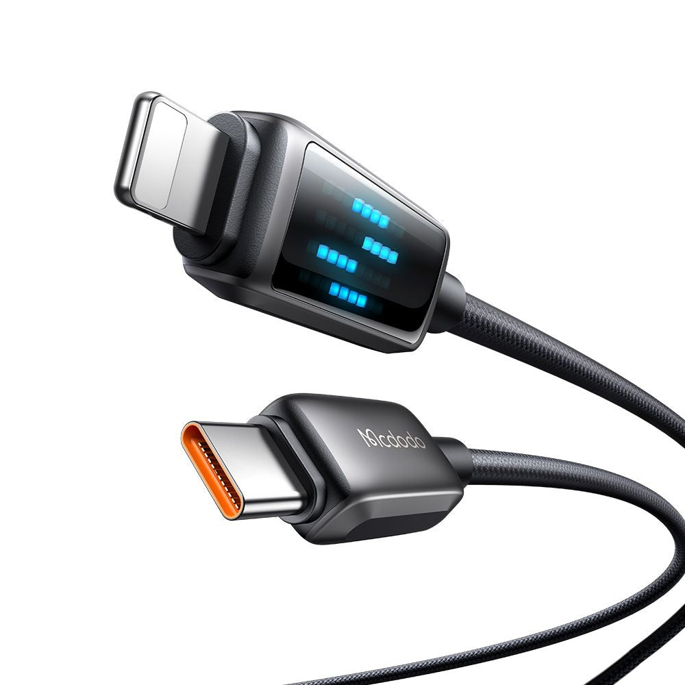 Καλώδιο Δεδομένων και Φόρτισης USB-C - Lightning McDodo CA-2630 Display, 36W, 1.2m, Μαύρο