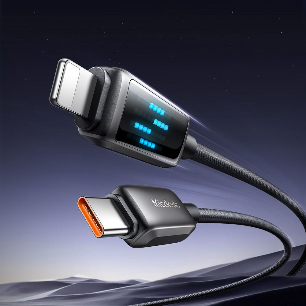 Καλώδιο Δεδομένων και Φόρτισης USB-C - Lightning McDodo CA-2630 Display, 36W, 1.2m, Μαύρο