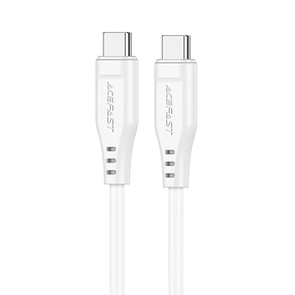 Καλώδιο Δεδομένων και Φόρτισης USB-C - USB-C Acefast C3-03, 60W, 1.2m, Λευκό