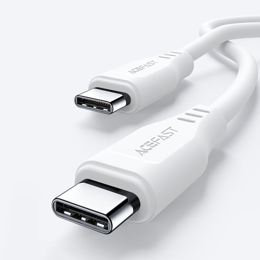 Καλώδιο Δεδομένων και Φόρτισης USB-C - USB-C Acefast C3-03, 60W, 1.2m, Λευκό
