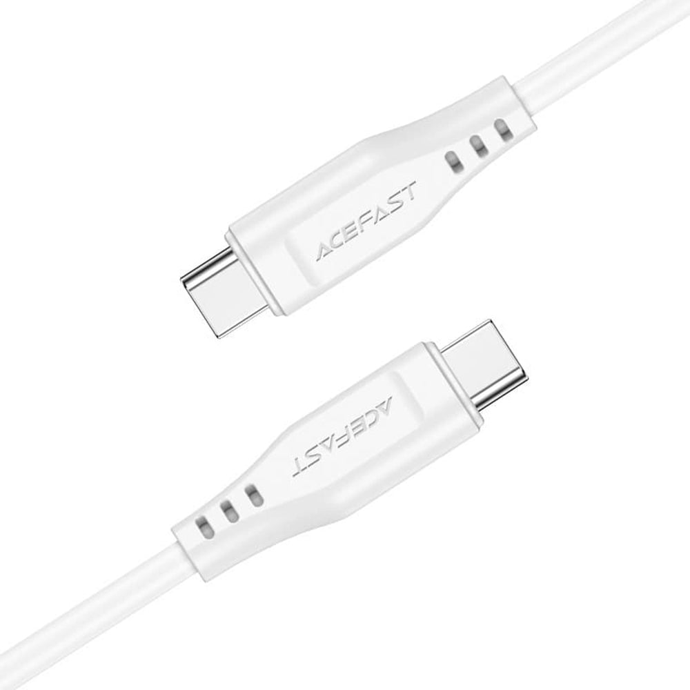 Καλώδιο Δεδομένων και Φόρτισης USB-C - USB-C Acefast C3-03, 60W, 1.2m, Λευκό