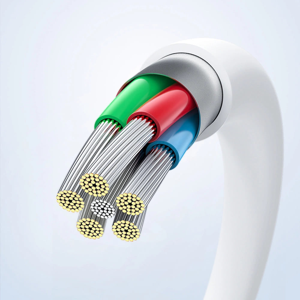 Καλώδιο Δεδομένων και Φόρτισης USB-C - USB-C Acefast C3-03, 60W, 1.2m, Λευκό
