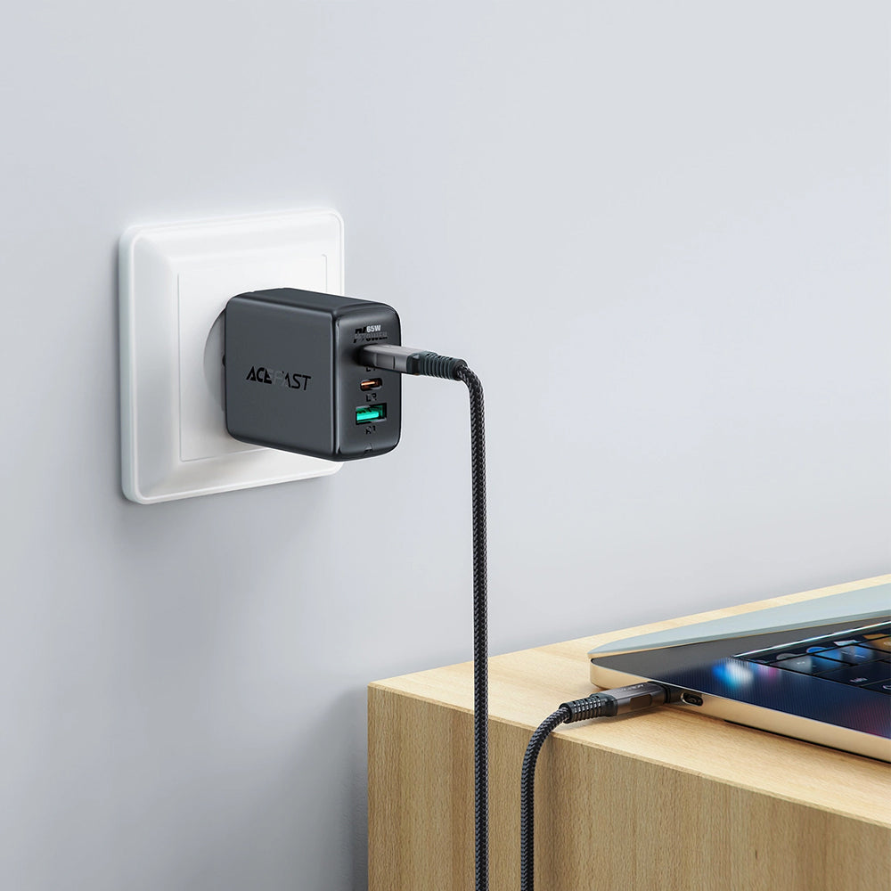 Καλώδιο Δεδομένων και Φόρτισης USB-C - USB-C Acefast C1-09, 240W, 1m, Γκρι