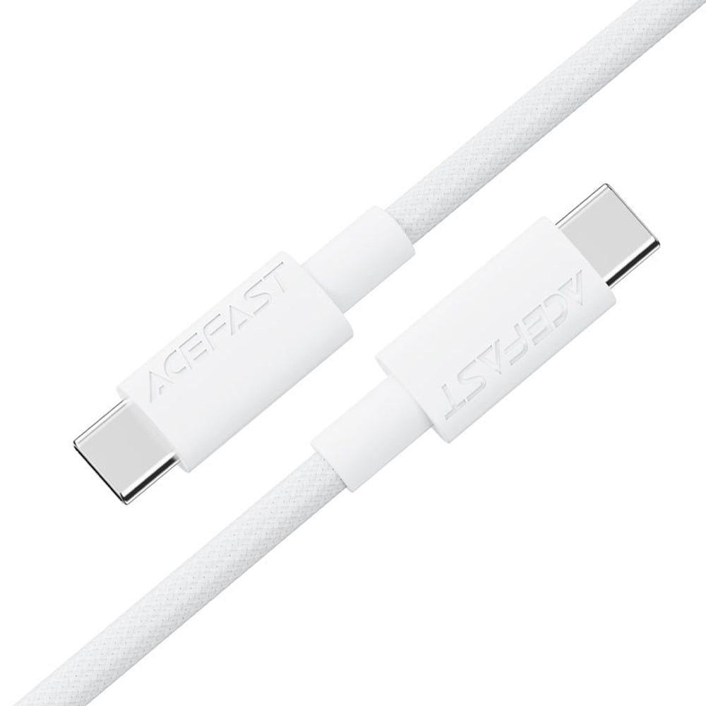 Καλώδιο Δεδομένων και Φόρτισης USB-C - USB-C Acefast C18-03, 60W, 1.2m, Λευκό