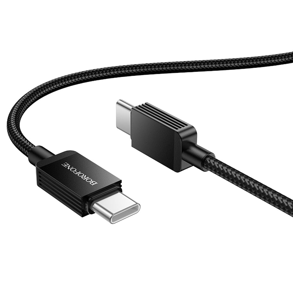 Καλώδιο Δεδομένων και Φόρτισης USB-C - USB-C Borofone BX120 Placer, 60W, 1m, Μαύρο