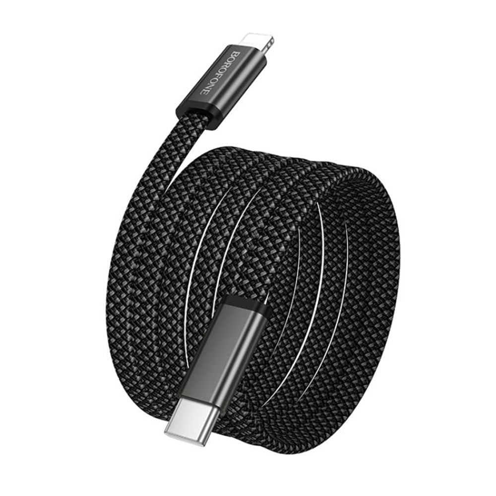USB-C to Lightning Data and Charging Cable Borofone BX124 Peace, 30W, 1m, Black
