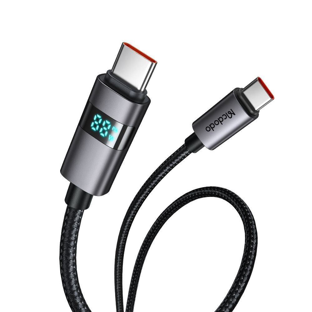 Καλώδιο Δεδομένων και Φόρτισης USB-C - USB-C McDodo CA-5610 Display, 100W, 1.2m, Μαύρο