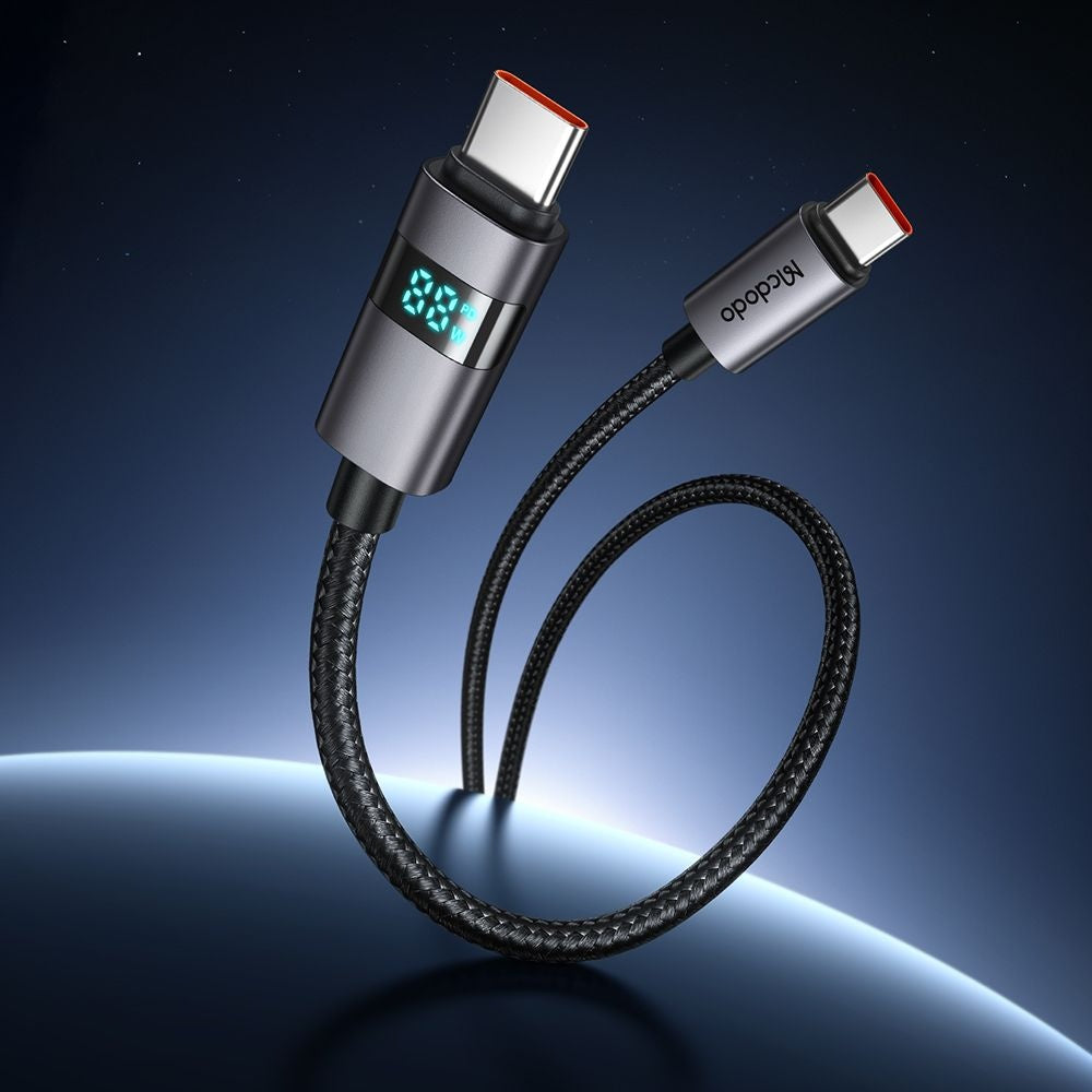 Καλώδιο Δεδομένων και Φόρτισης USB-C - USB-C McDodo CA-5610 Display, 100W, 1.2m, Μαύρο