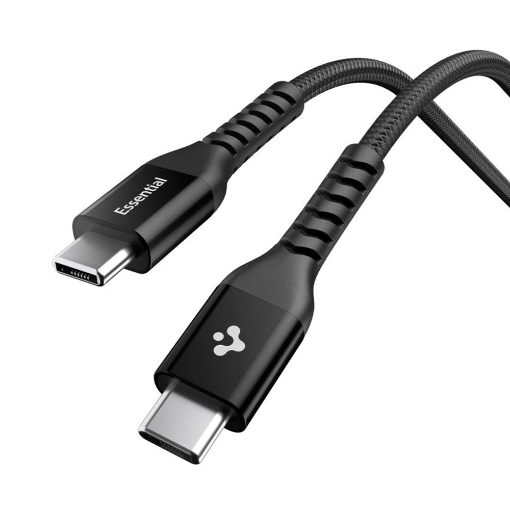 Καλώδιο Δεδομένων και Φόρτισης USB-C - USB-C Spigen EB10010CCA, 100W, 1m, Μαύρο ACA11103