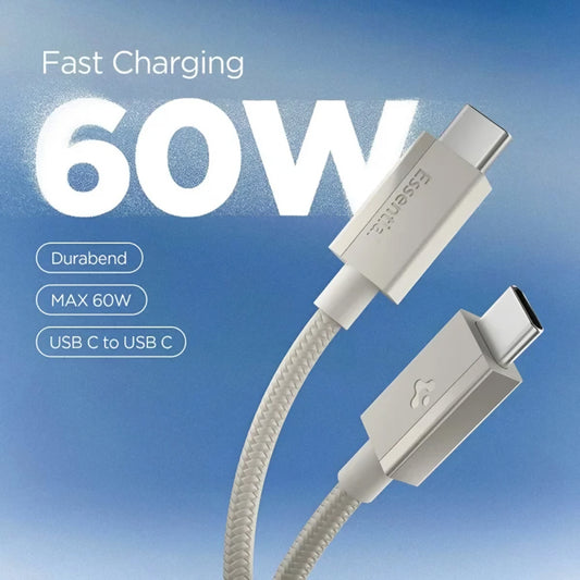 Καλώδιο Δεδομένων και Φόρτισης USB-C - USB-C Spigen EB6015CC, 60W, 1.5m, Γκρι Τιτάνιο ACA10419